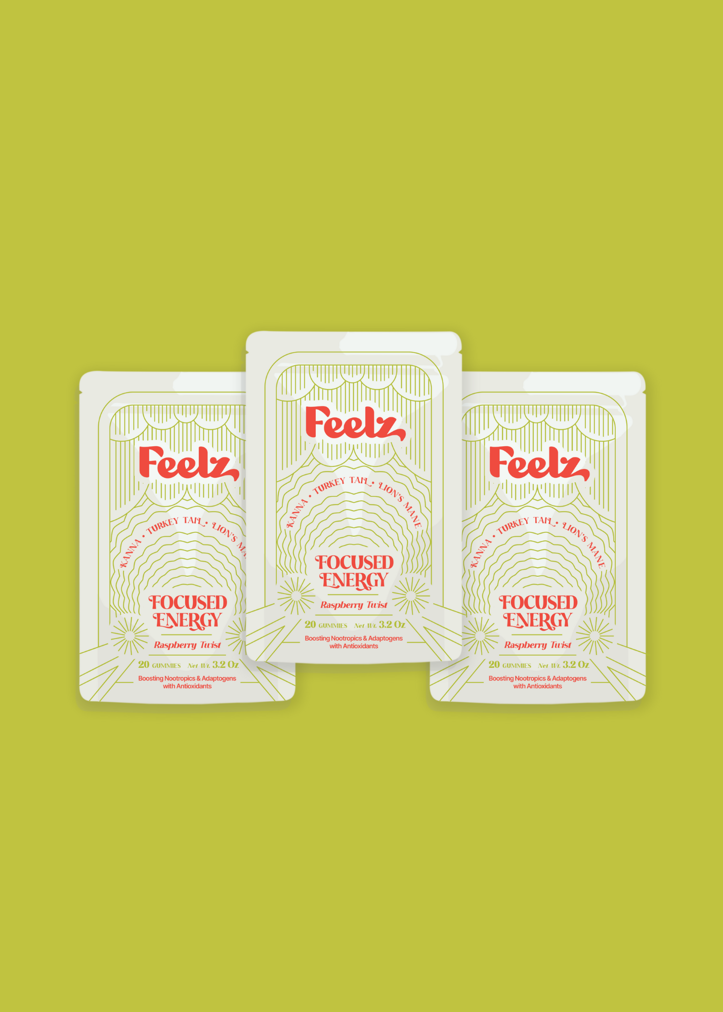 Focused Energy 3-Pack Gummies – Feelz