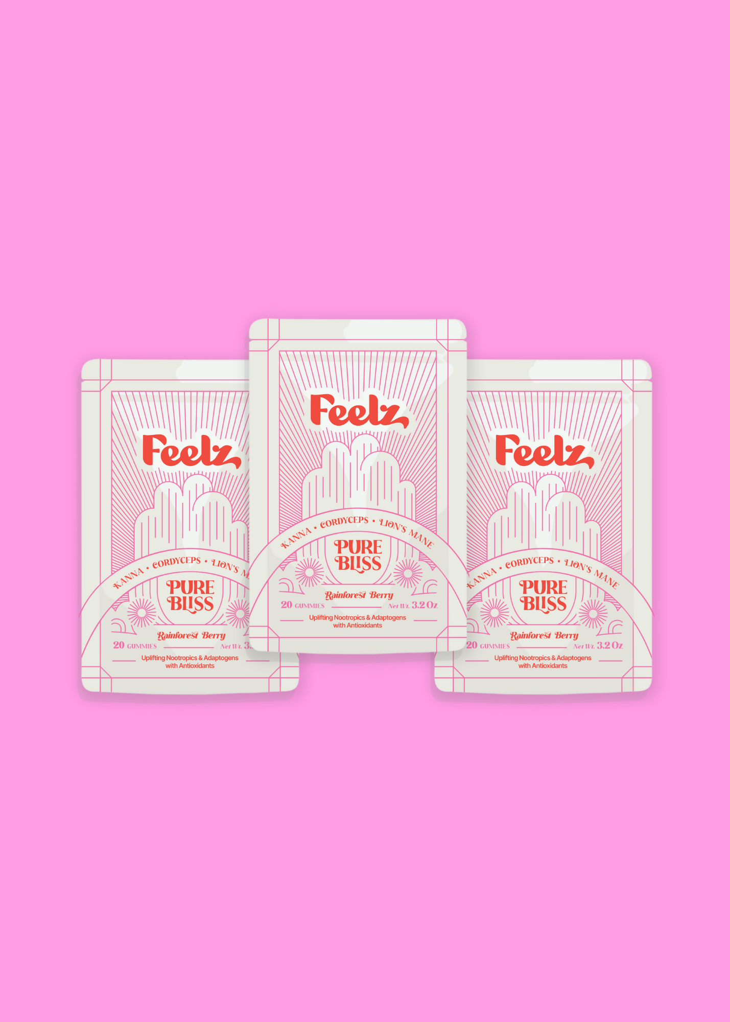 Pure Bliss 3-Pack Mood Gummies – Feelz