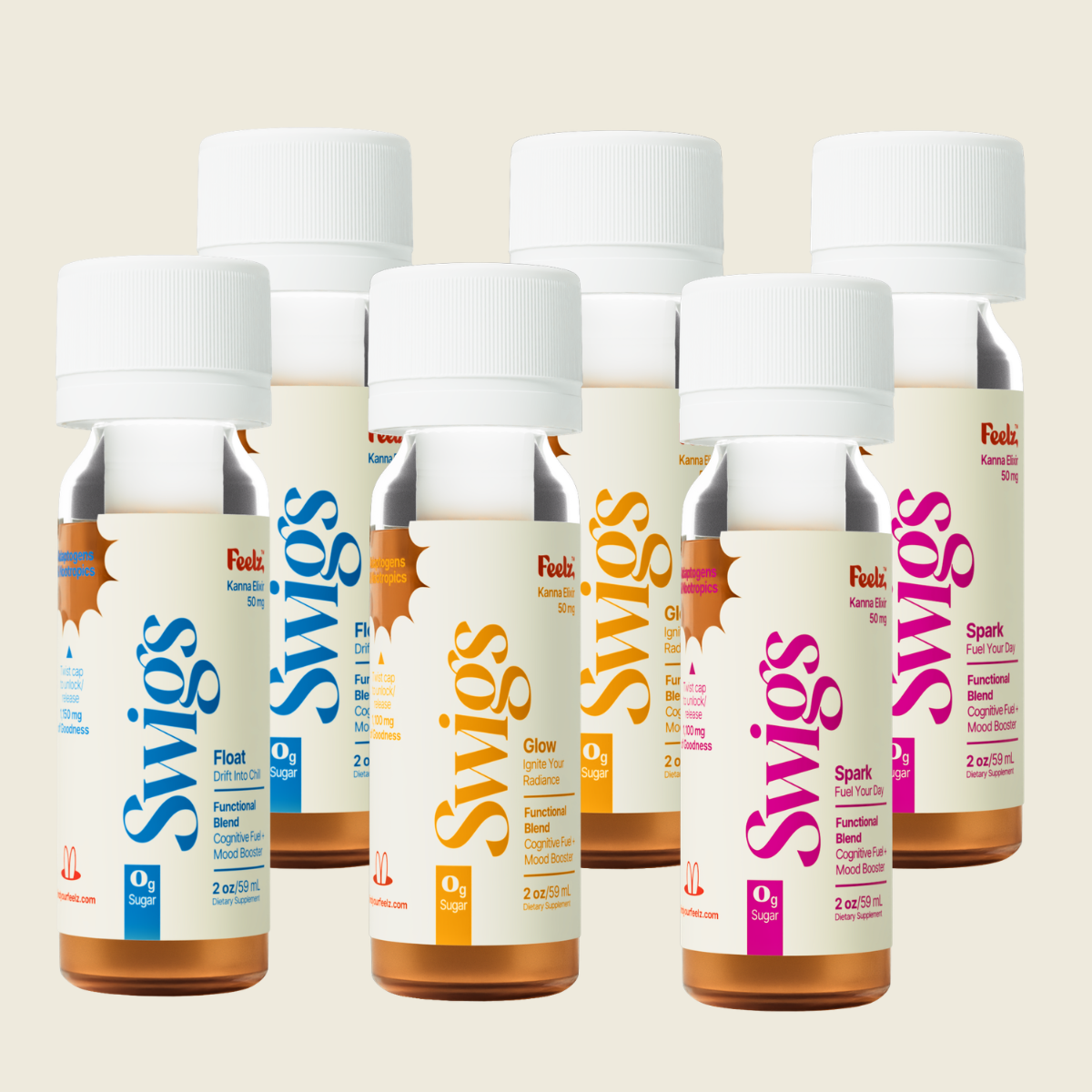 SWIGS Variety 6pk | Zero-Proof Social Drink